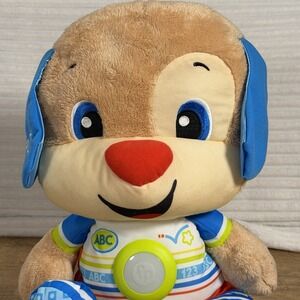 Fisher-Price Toddler Learning Toy Laugh & Learn So Big Puppy Plush with Music